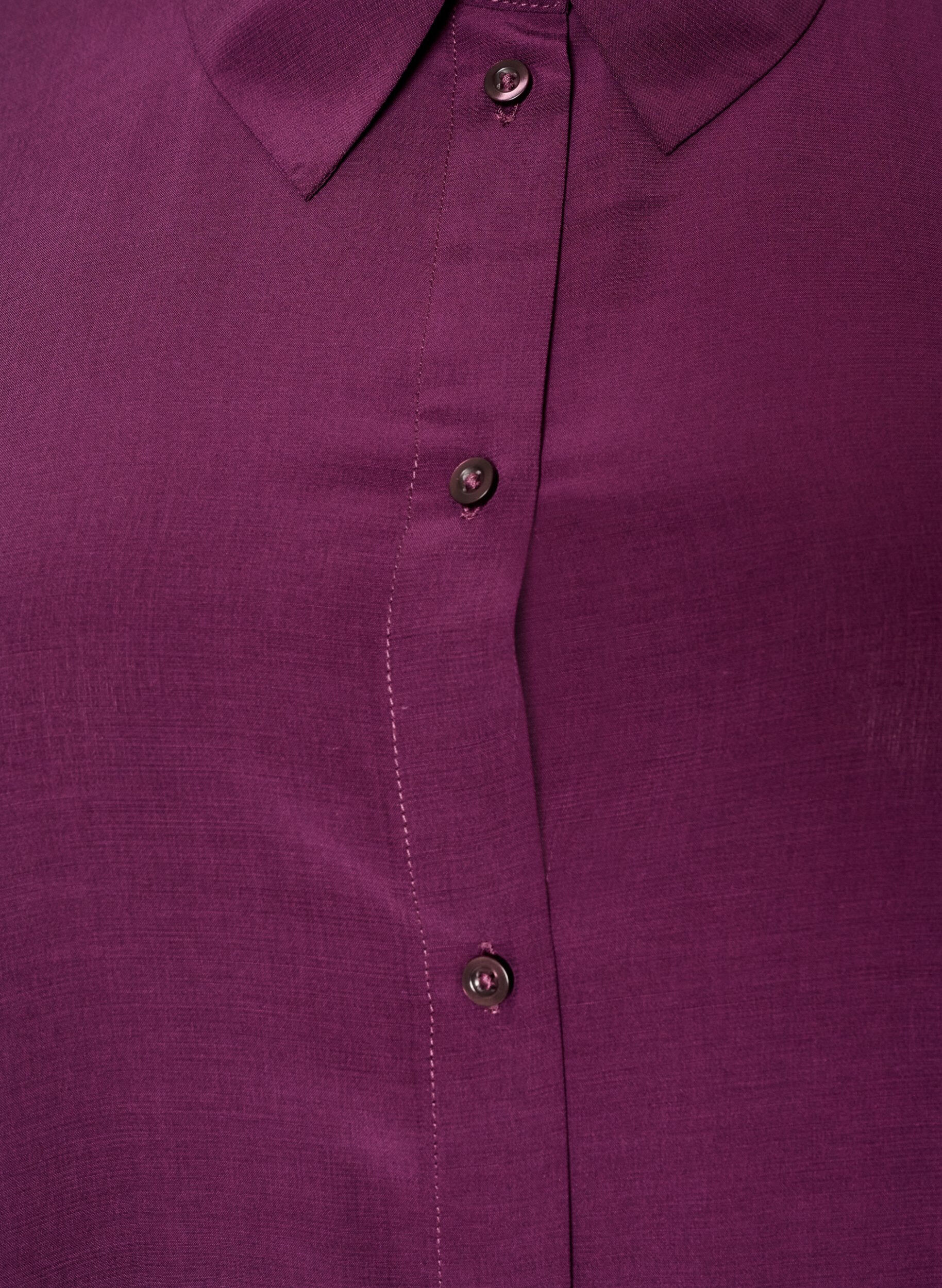 ZizziLyhyt paitamekko r&ouml;yhel&ouml;kerroksella, Violetti, Packshot image number 2