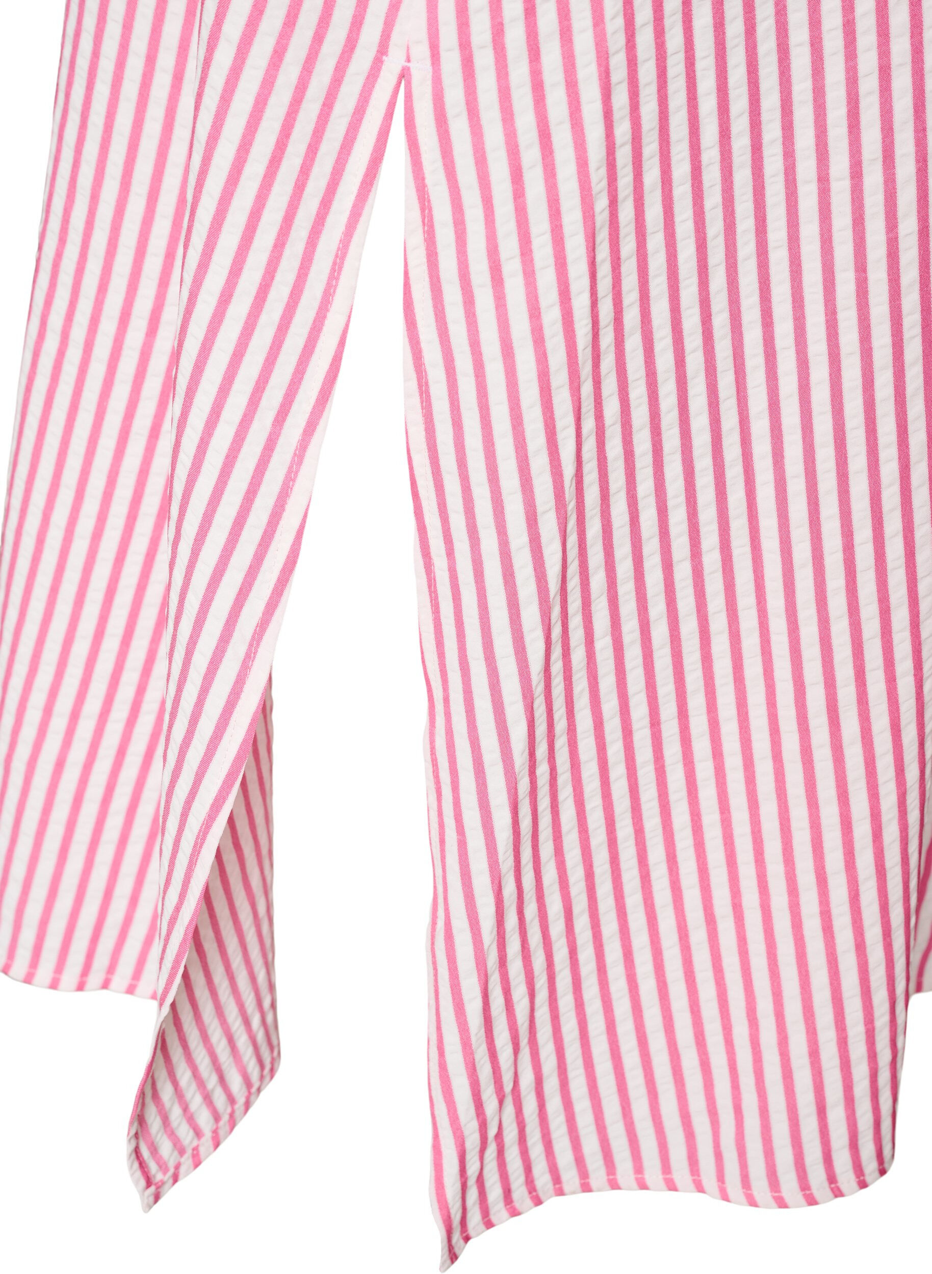 ZizziNilkkapituinen paitamekko, jossa solmittava vy&ouml; ja raitoja, Vaaleanpunainen, Packshot image number 3