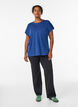 Rento treenipaita lyhyill&auml; hihoilla, Sininen, Model image number 1