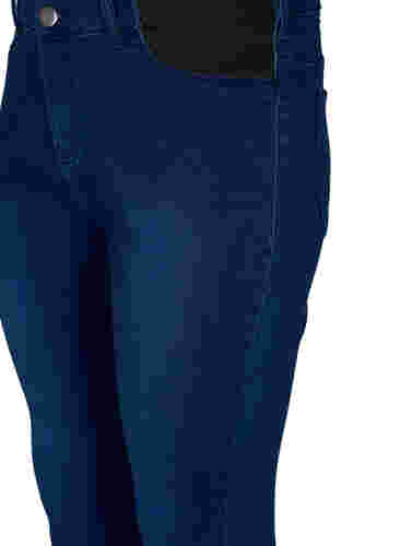 Super slim Amy-farkut joustavalla vyötäröllä, Dark blue, Packshot image number 2