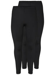 2-pack basic -leggingsit, Musta