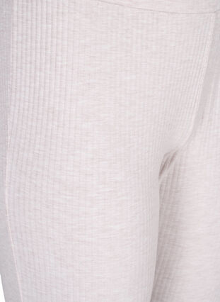 Tyköistuvat ribatut housut, Natural Mélange, Packshot image number 2