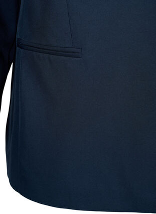 FLASH – Yksinkertainen bleiseri napilla, Navy Blazer, Packshot image number 3