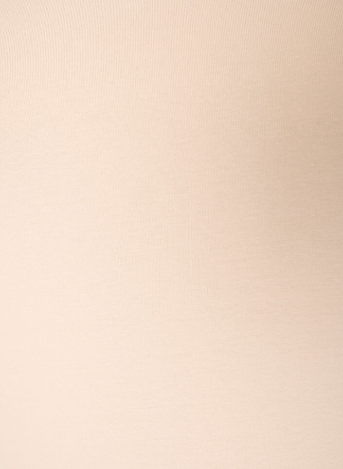 Yksiv&auml;rinen perus paita puuvillasta, Beige, Packshot image number 2