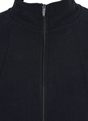 Fleecetakki taskuilla ja vetoketjulla , Black, Packshot image number 2
