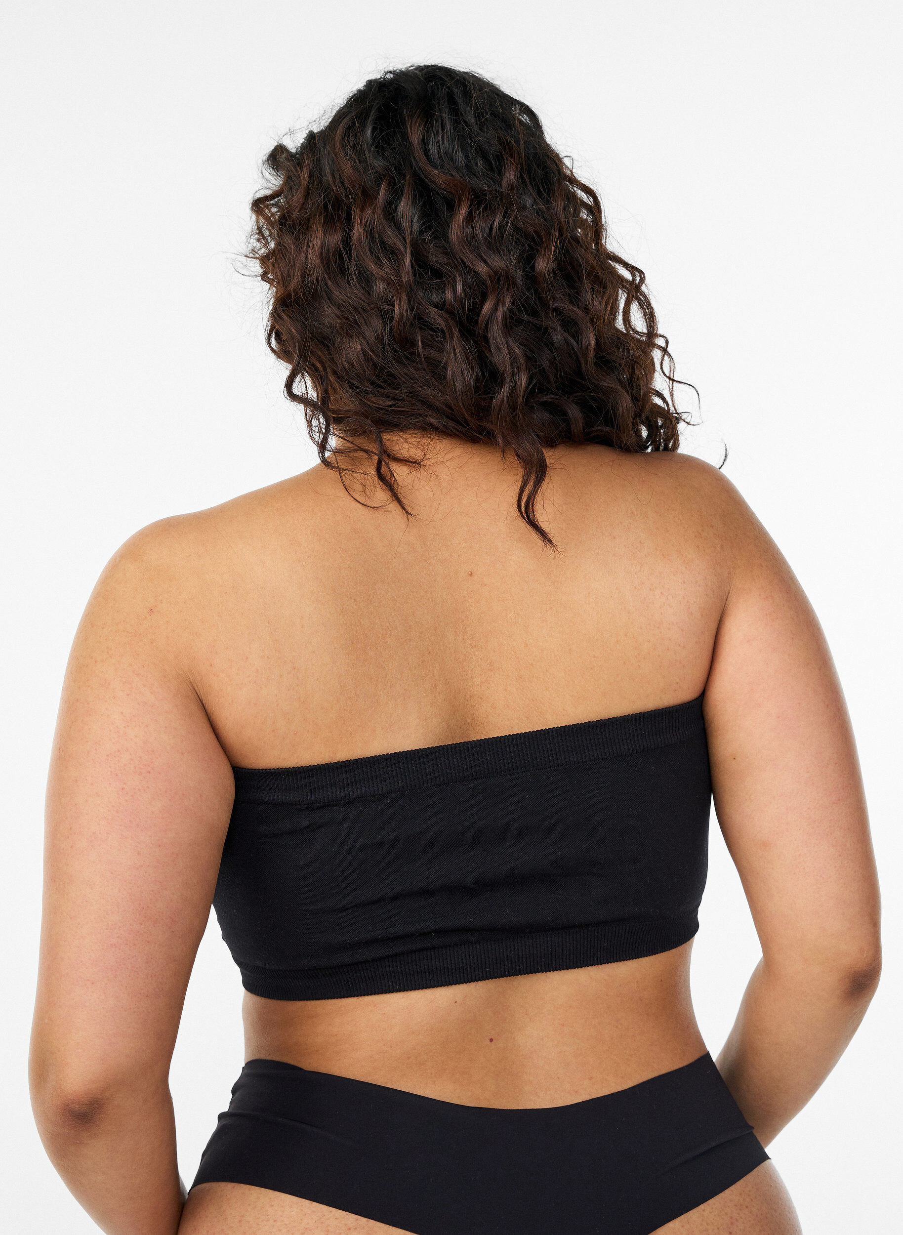 Zizzi Bandeau-rintaliivit , Musta, Model image number 2
