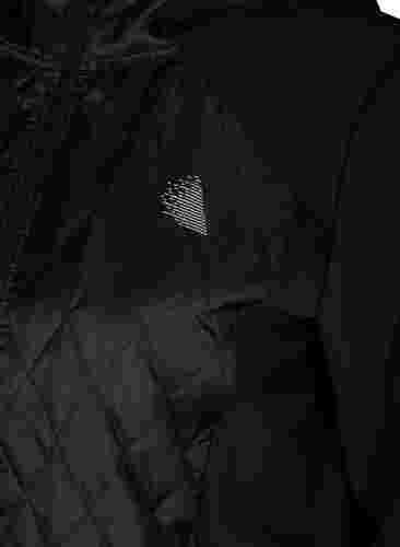 Treenitakki hupulla ja taskuilla , Black, Packshot image number 2