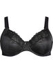 Täysin peittävät tukevat rintaliivit pitsiyksityiskohdilla, Musta, Packshot image number 0