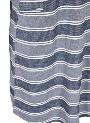 Raidallinen mekko lyhyillä hihoilla, Blue Stripe, Packshot image number 3