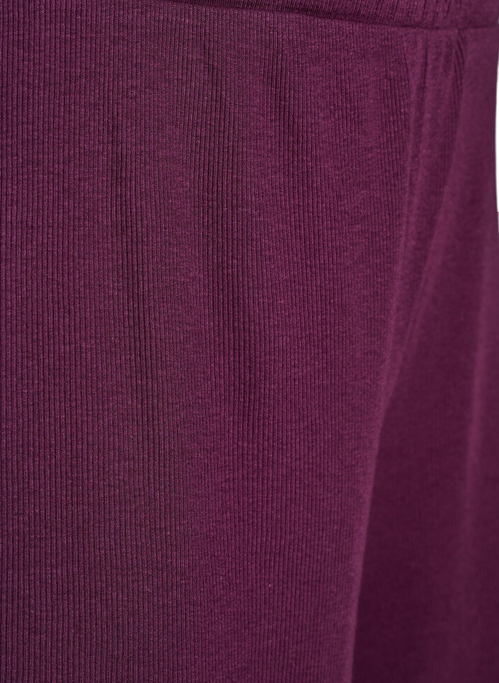 Rennot y&ouml;shortsit ribatulla tekstuurilla ja pitsisomisteilla, Tumma Bordeaux, Packshot image number 2
