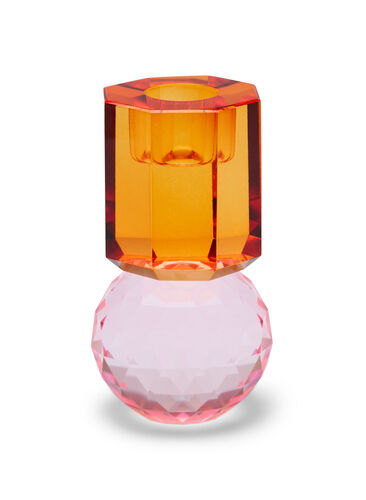 Kynttilänjalka kristallista, Pink/Rav, Packshot image number 0