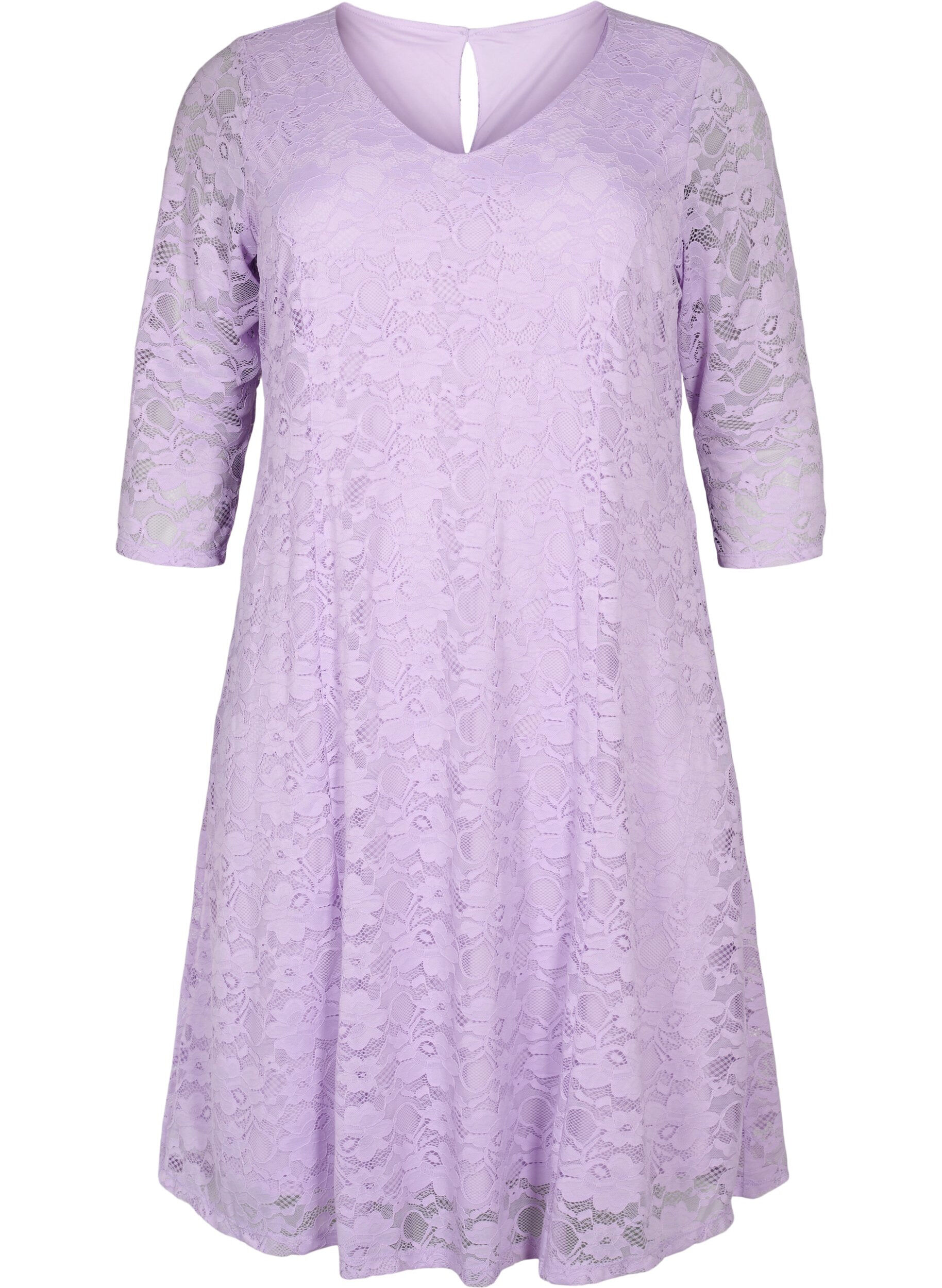 ZizziPitsimekko 3/4-hihoilla, Lavendula, Packshot image number 0