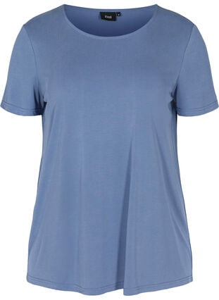 Lyhythihainen t-paita pyöreällä pääntiellä, Bijou Blue, Packshot image number 0