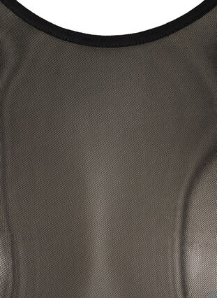 Tyköistuva mesh-pusero , Black, Packshot image number 2
