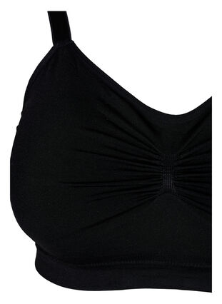 Saumattomat rintaliivit kevyellä toppauksella, Black, Packshot image number 2