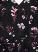 Lyhyt mekko kukkakuviolla, Musta, Packshot image number 2