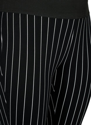 liituraita leggingsit, Black/White Stripes, Packshot image number 2