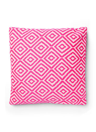 Tyynynpäällinen jacquard-kuosilla, Pink Comb, Packshot image number 0