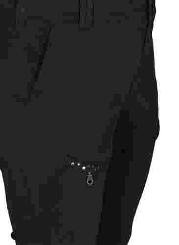 Tyköistuvat Nille-farkkucaprit , Black, Packshot image number 2