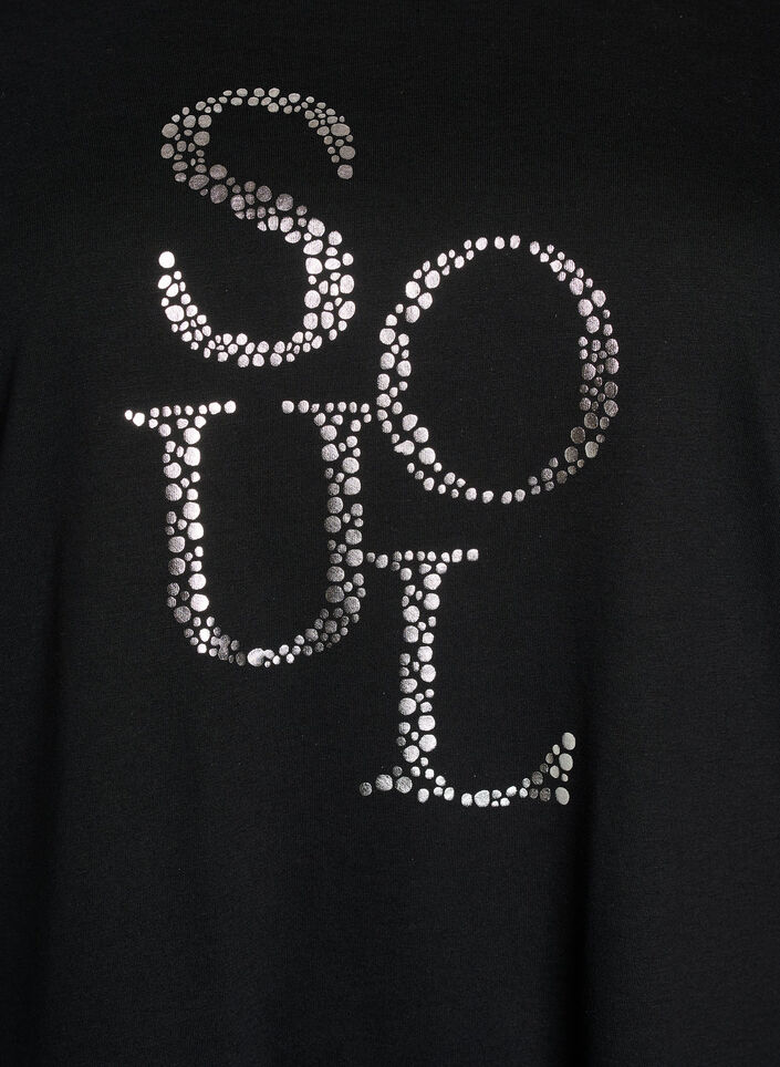 T-paita printill&auml;, Musta, Packshot image number 2