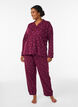 Puuvillainen pyjamapaita rintataskulla, Punainen, Model image number 1