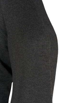 Neuletakki taskuilla, Dark Grey Melange, Packshot image number 2
