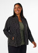 Fleece-takki leopardikuosilla ja korkealla kauluksella, Musta, Model image number 0