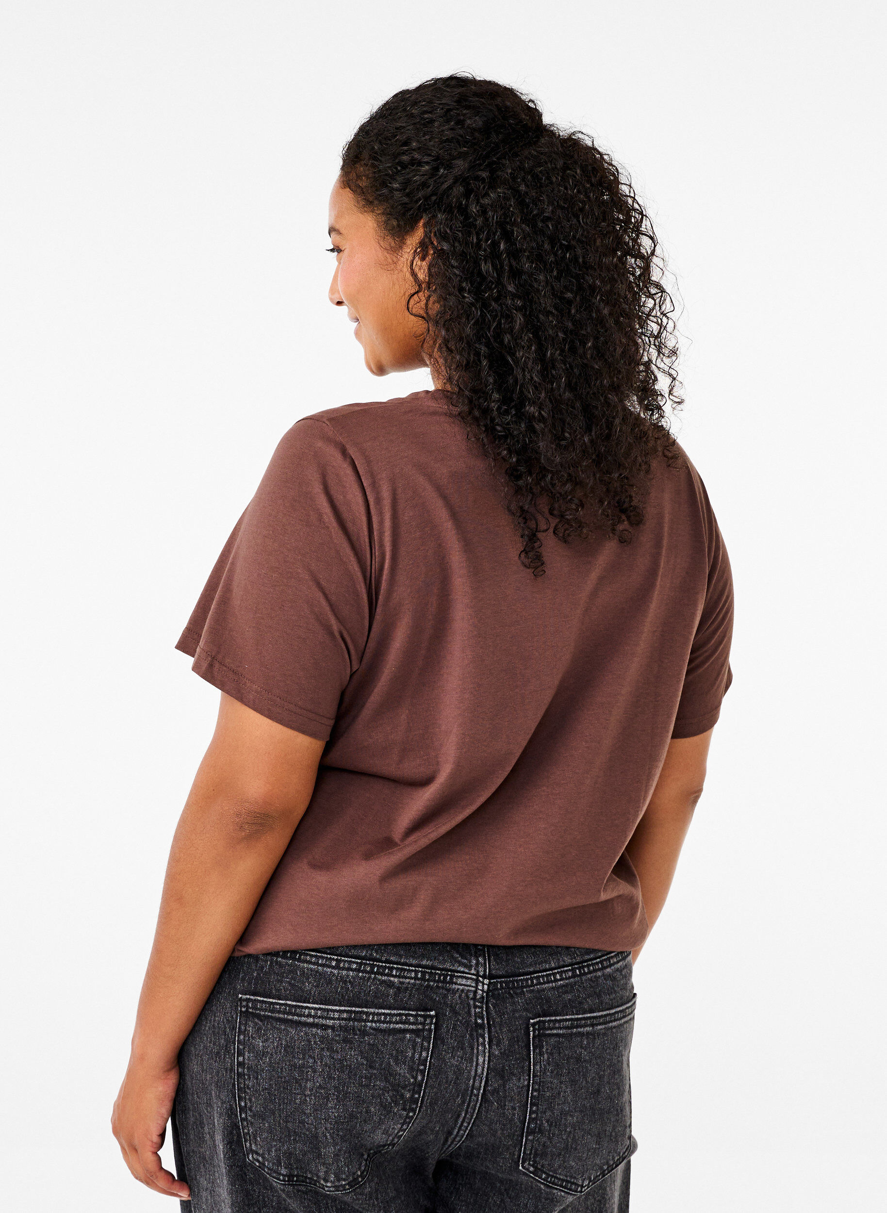 Zizzi Painokuvioitu T-paita puuvillaa, Ch. Martini w.Fl.Box, Model image number 1