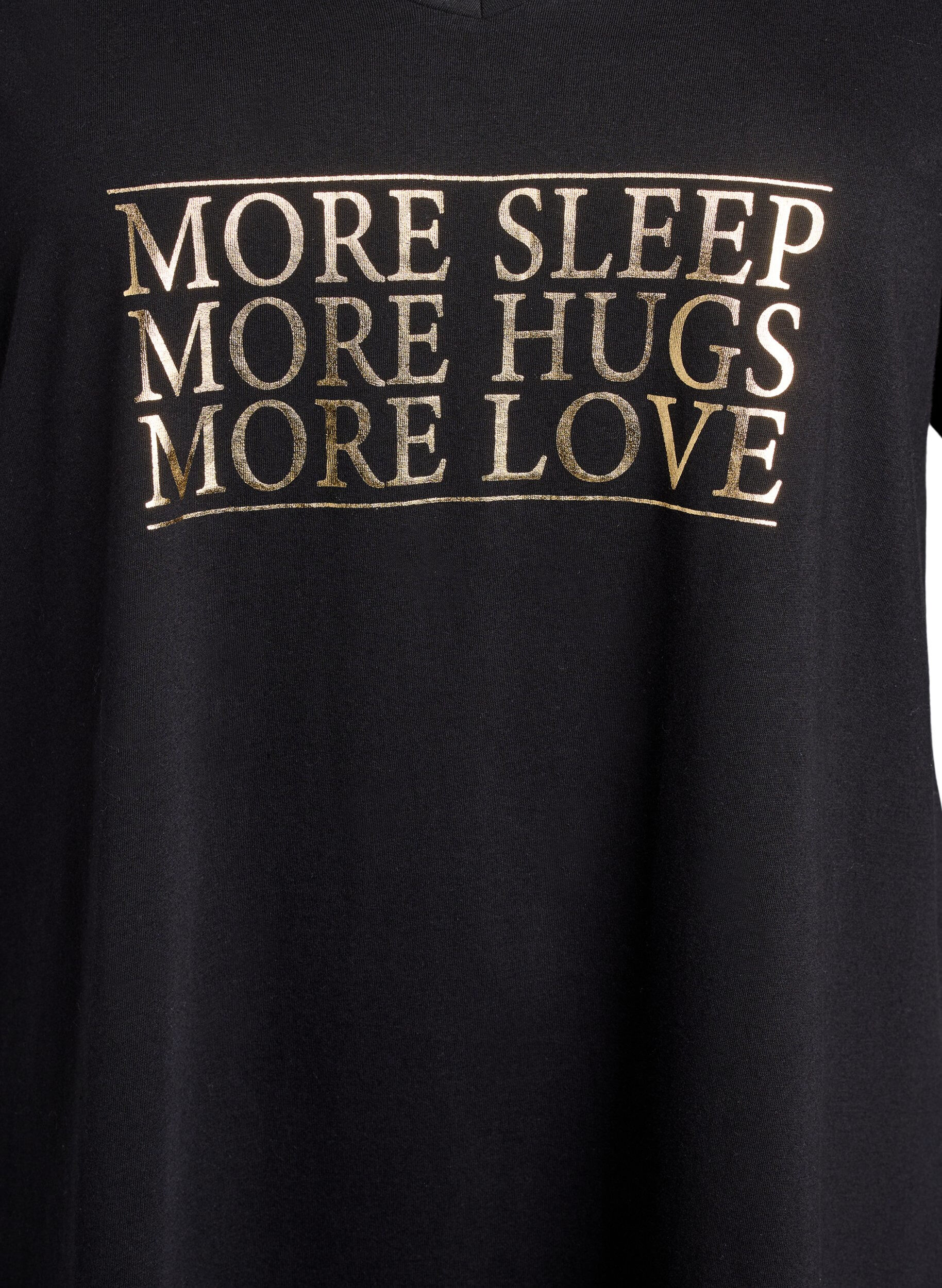 Zizzi Luomupuuvillasta valmistettu v-aukkoinen y&ouml;paita, , Packshot image number 2