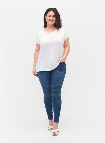 T-paita puuvillasekoitteesta, Bright White, Model image number 3