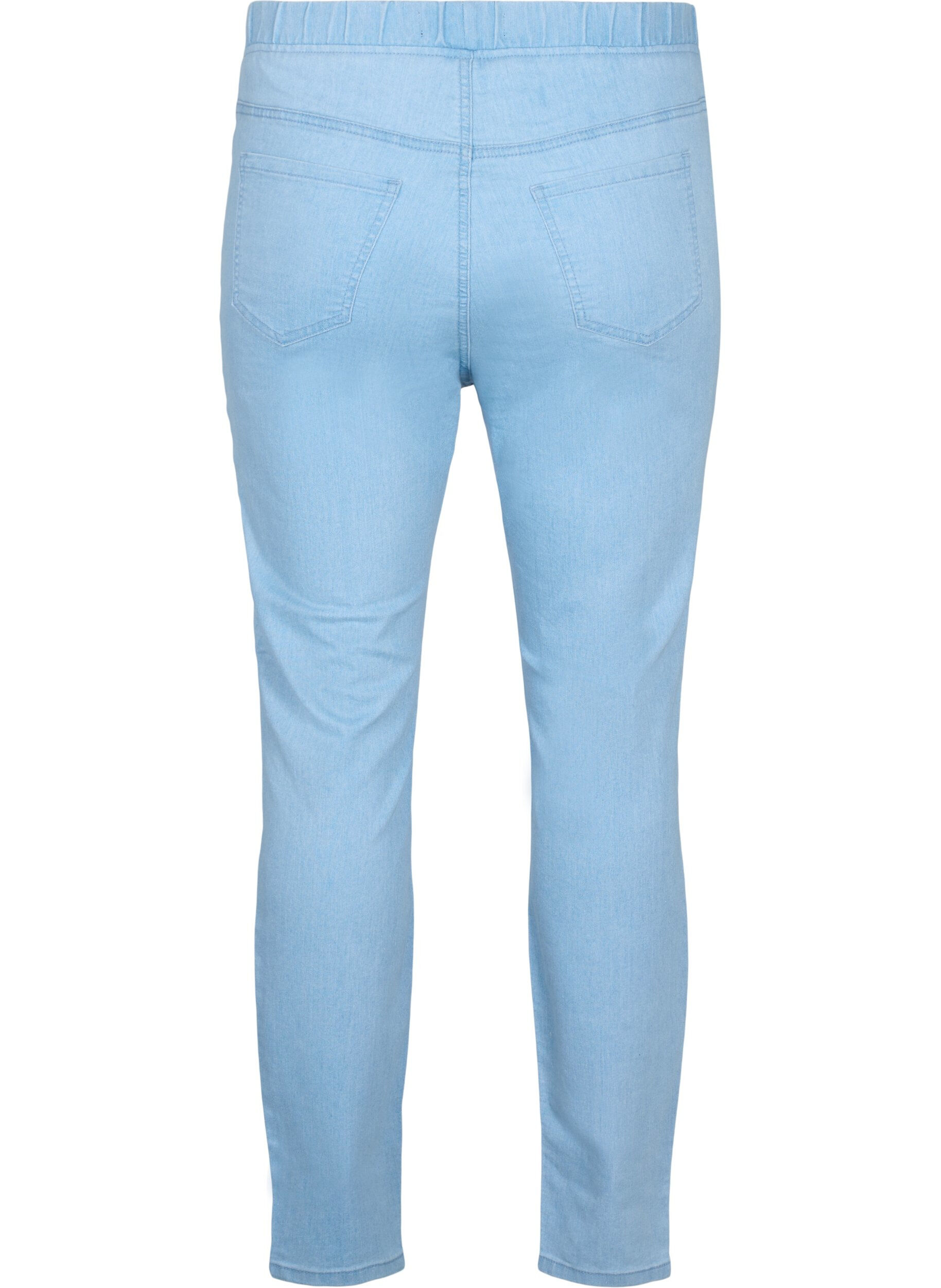 Zizzi Jeggingsit taskuilla, Light blue, Packshot image number 1
