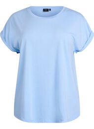 Lyhythihainen t-paita puuvillasekoitteesta, Sininen