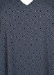 V-kauluksellinen mekko kuviolla, Navy Graphic AOP, Packshot image number 2