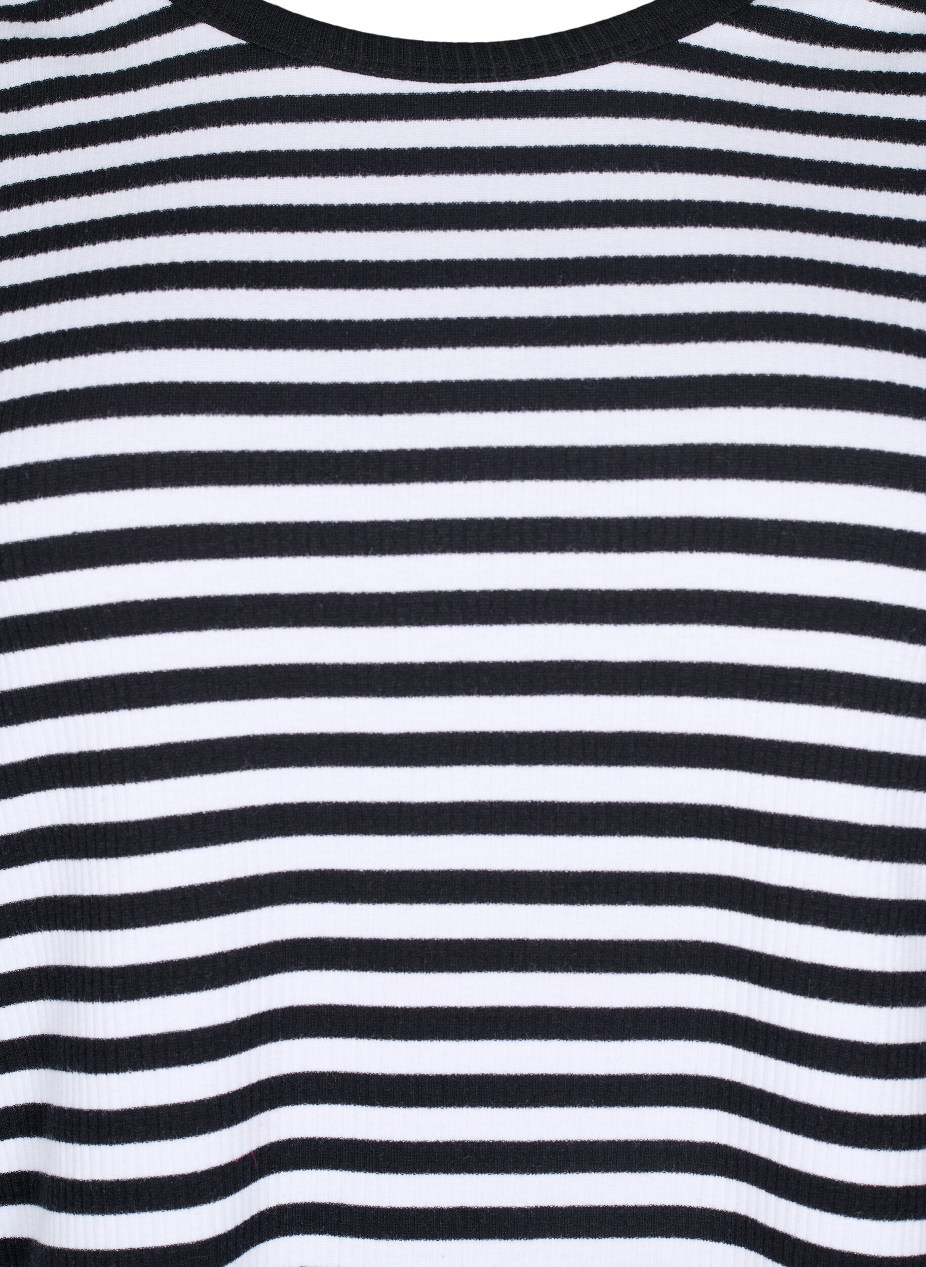ZizziRaidallinen pusero pitkill&auml; hihoilla, Musta, Packshot image number 2