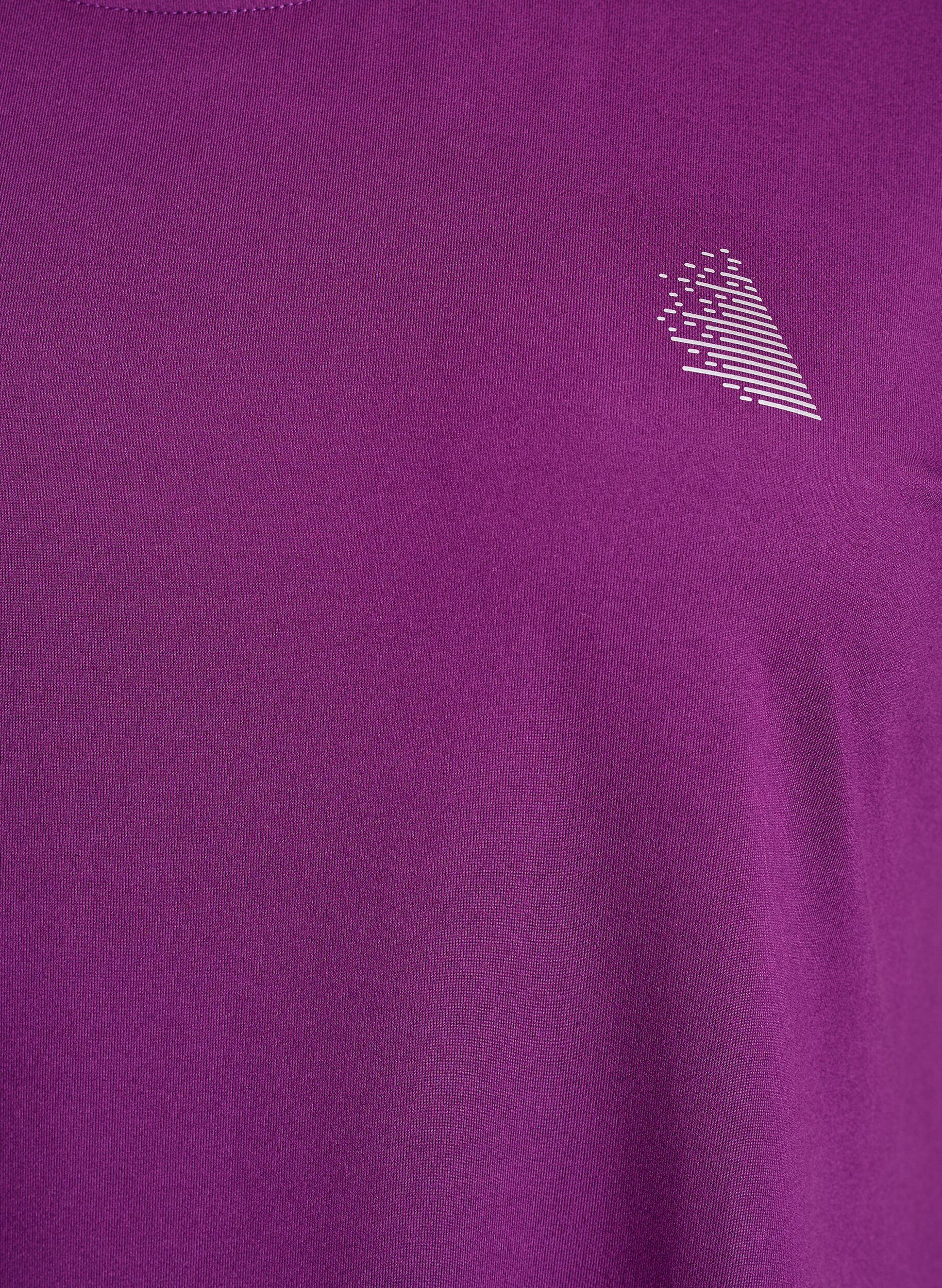 ZizziPitk&auml; treeni-T-paita, Violetti, Packshot image number 2