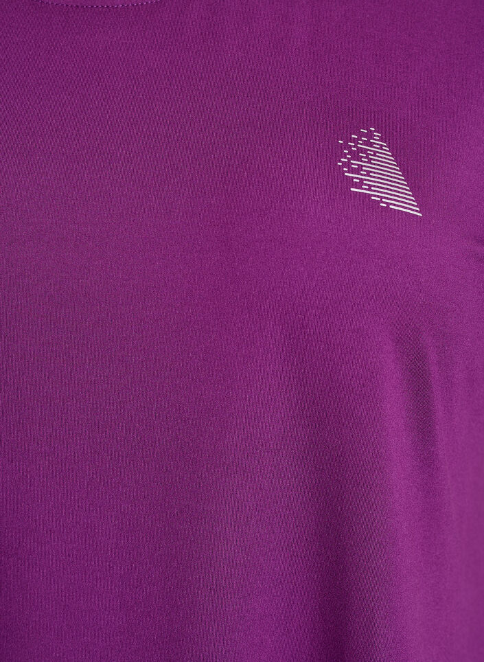 Pitk&auml; treeni-T-paita, Violetti, Packshot image number 2