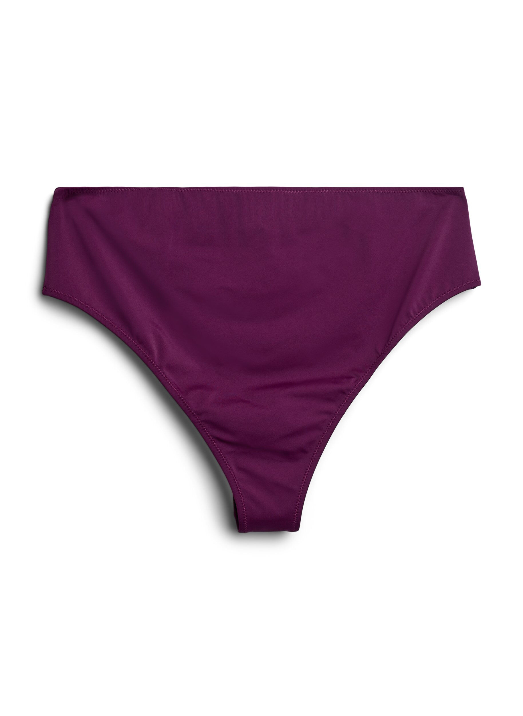 Zizzi Brasilianmalliset bikinialushousut normaalilla vy&ouml;t&auml;r&ouml;ll&auml;, Violetti, Packshot image number 1