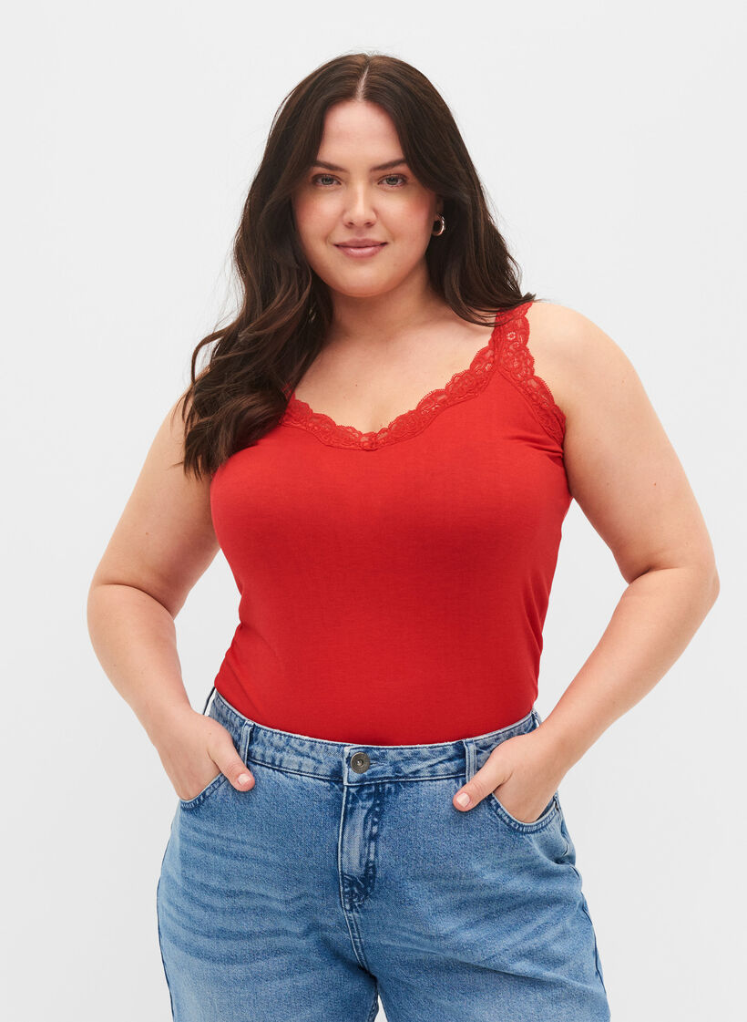 2kpl toppeja pitsillä, Black/Chinese Red, Model image number 0