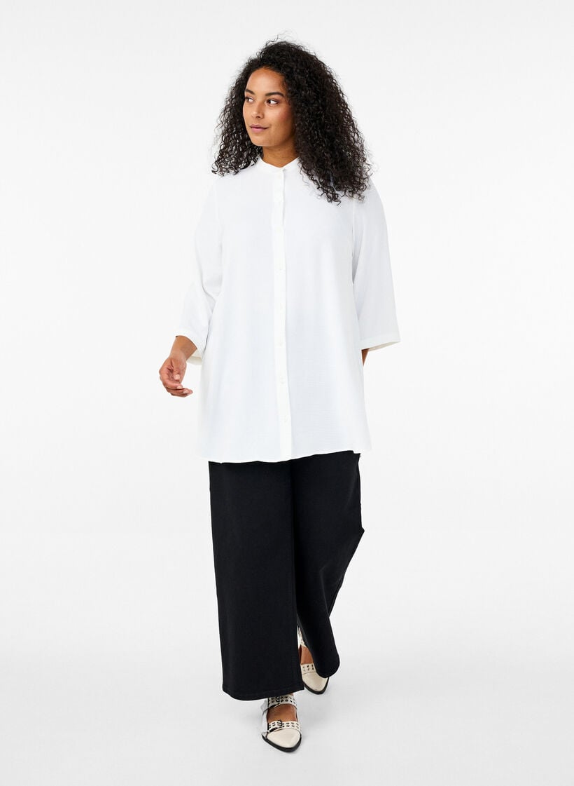 Tunika 3/4-hihoilla, Vanilja, Model image number 1