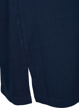 Puuvillainen t-paitamekko printillä, Navy Blazer, Packshot image number 3