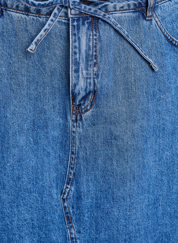 Denim-maksihame solmittavalla vy&ouml;ll&auml;, Sininen, Packshot image number 2