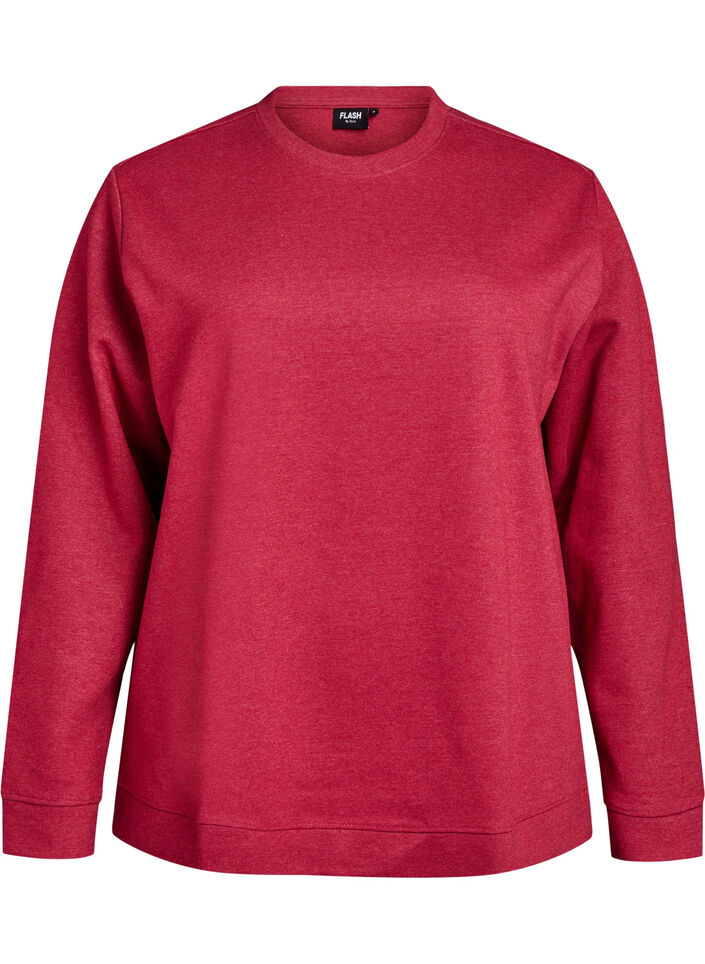 Collegepaita py&ouml;re&auml;ll&auml; p&auml;&auml;ntiell&auml;, Punainen, Packshot image number 0