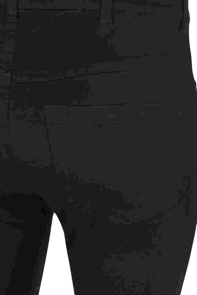 Korkeavyötäröiset super slim Amy farkut, Black, Packshot image number 3