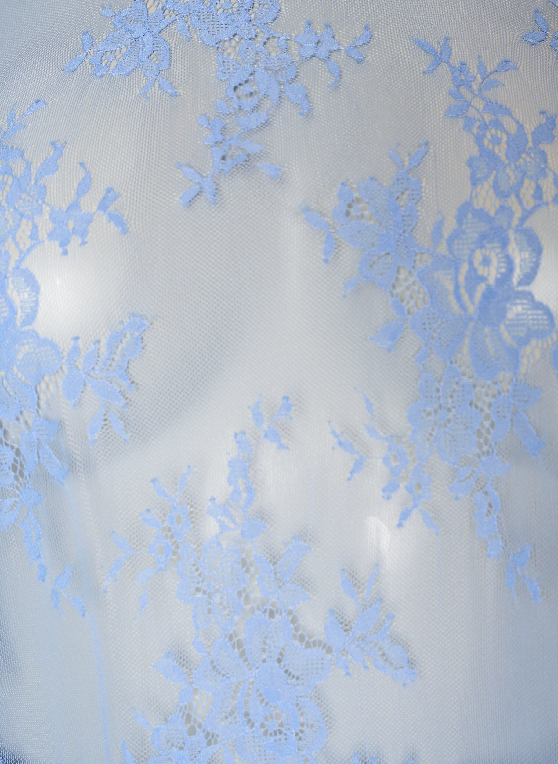 ZizziL&auml;pin&auml;kyv&auml; pitsinen midimekko lyhyill&auml; hihoilla, Violetti, Packshot image number 2