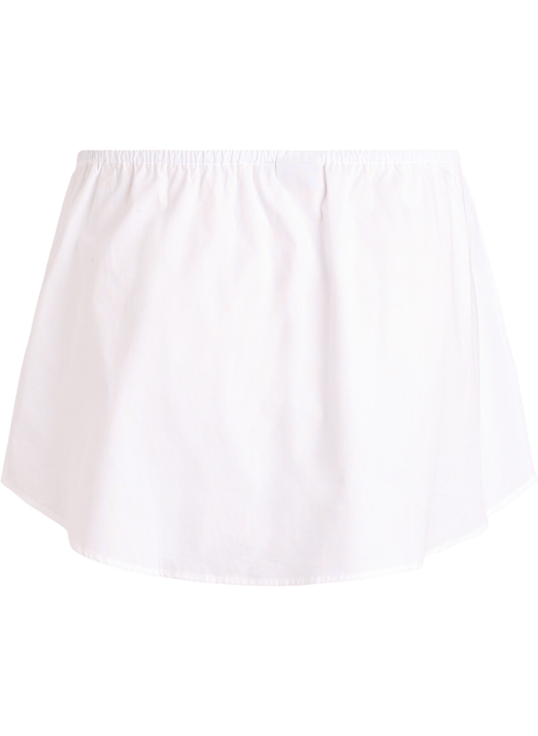 Zizzi Paitajatkaja 100% puuvillaa, Valkoinen, Packshot image number 1