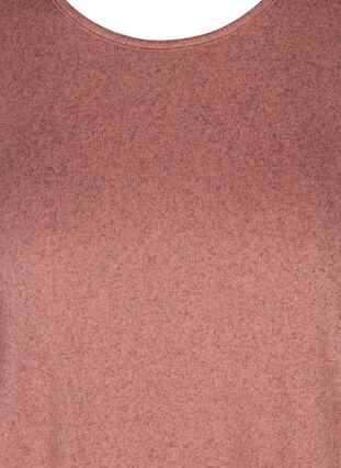 Meleerattu pusero pyöreällä pääntiellä , Old Rose Melange , Packshot image number 2