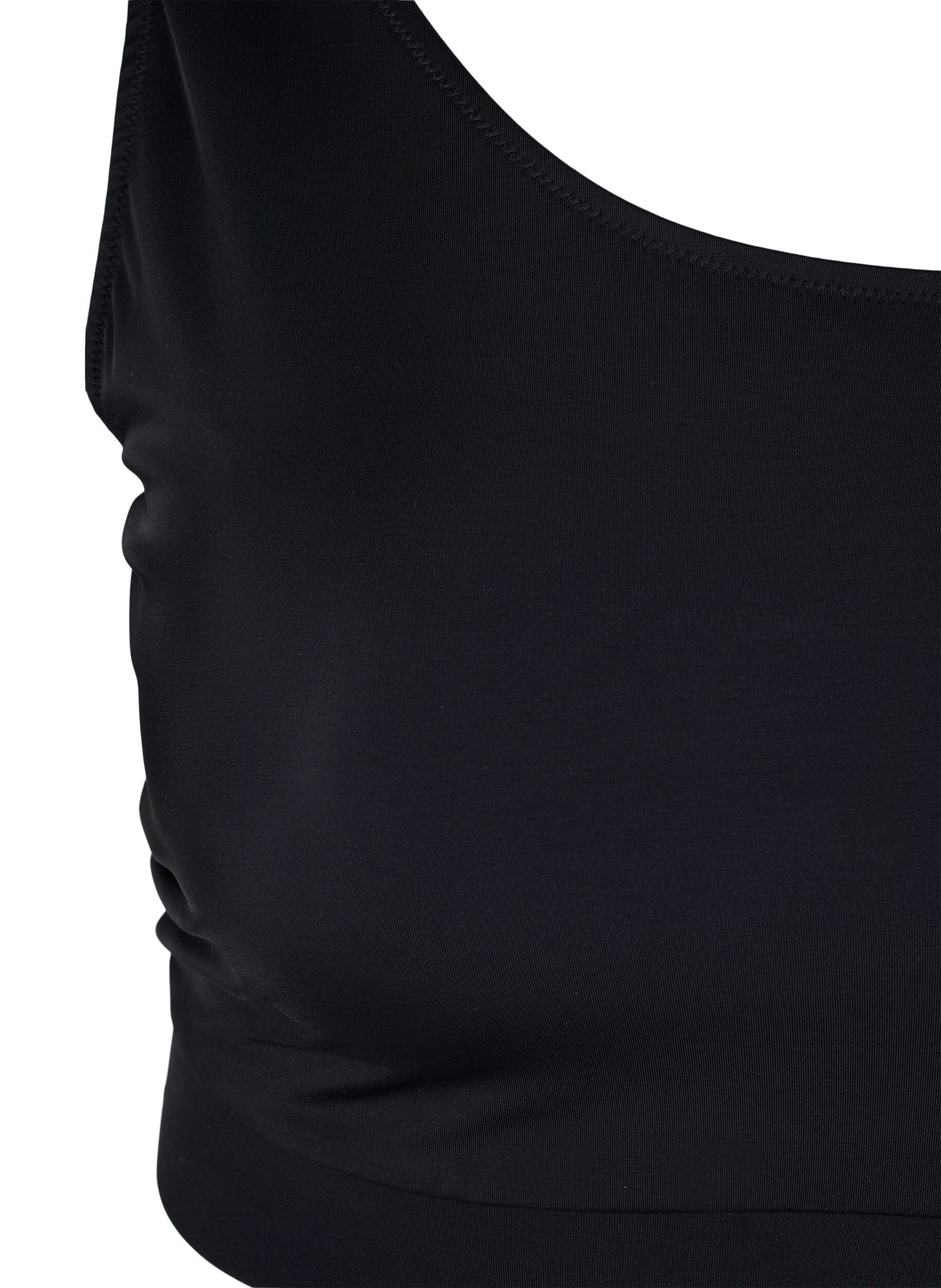 ZizziOne shoulder -bikiniyl&auml;osa, Black, Packshot image number 2