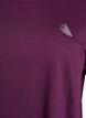 Yksiv&auml;rinen treeni-T-paita, Violetti, Packshot image number 2