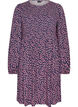Mekko kuminauhallisella yl&auml;osalla ja pienikukkaisella kuosilla, Sininen, Packshot image number 0