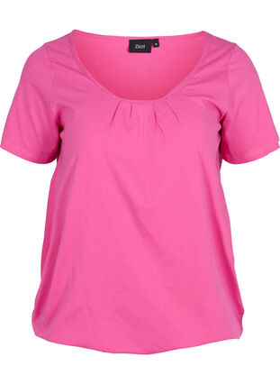 Puuvillainen t-paita lyhyillä hihoilla, Raspberry Rose, Packshot image number 0
